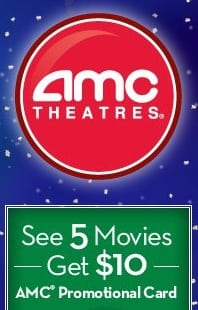 See 5 AMC Holiday Movies, Get $10 AMC Card