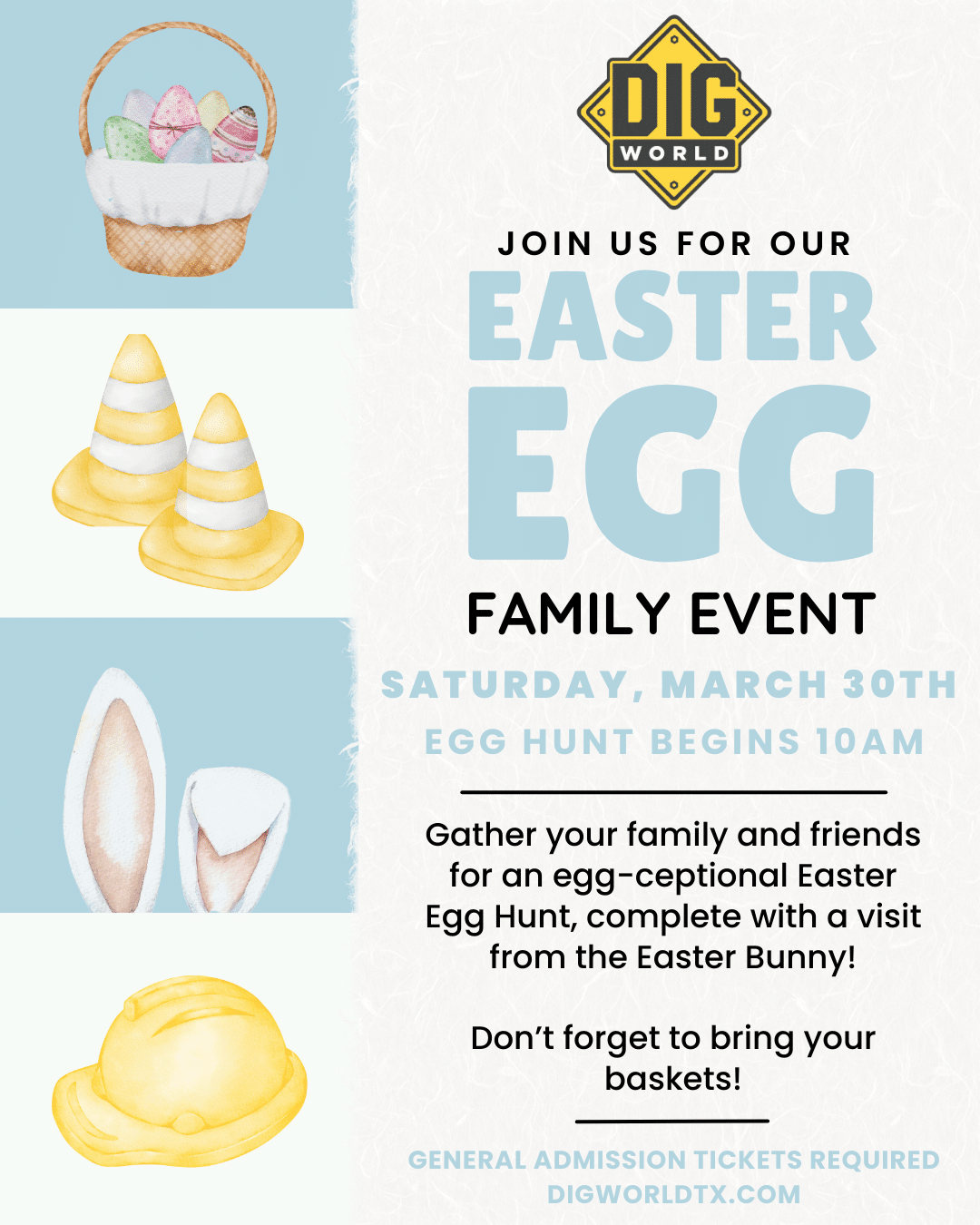 Dig World Easter Egg Family Event 2024