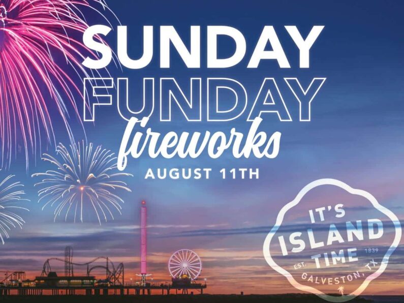 Sunday Funday Fireworks Shows for FREE at Galveston