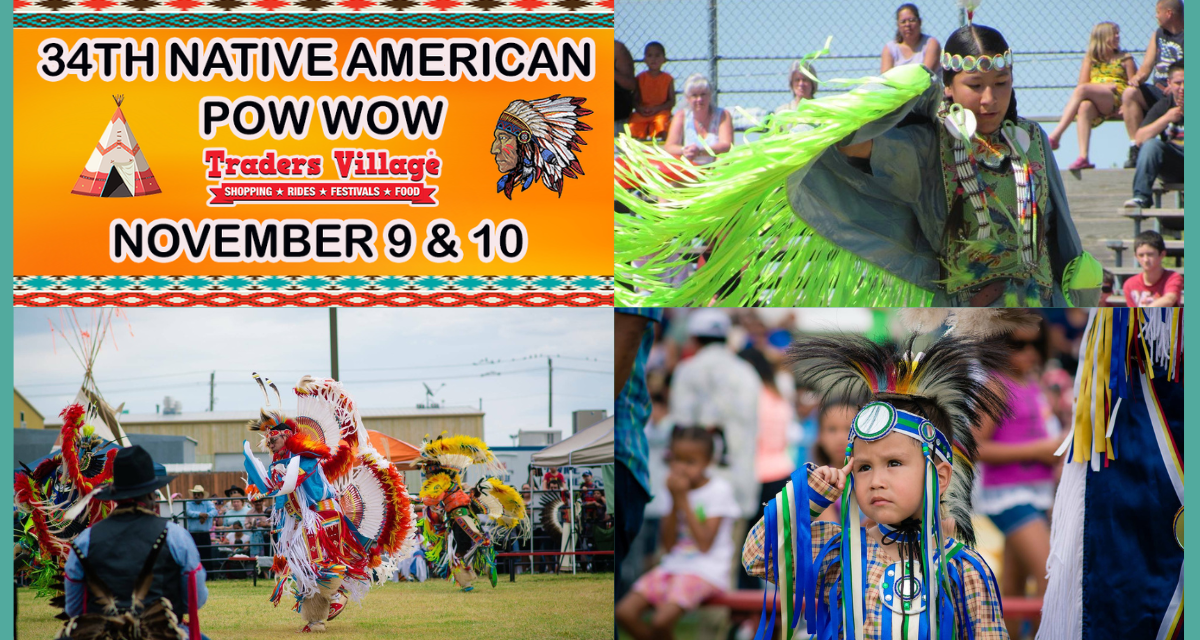 34th Annual Native American Pow Wow 2024 at Traders Village Houston on November 9-10!