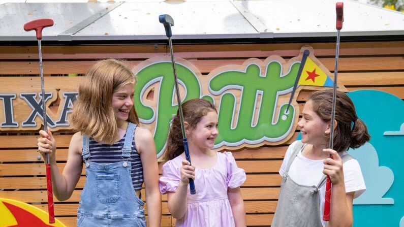 Things to do in houston with kids this weekend of November 1 | Pixar Putt at Discovery Green