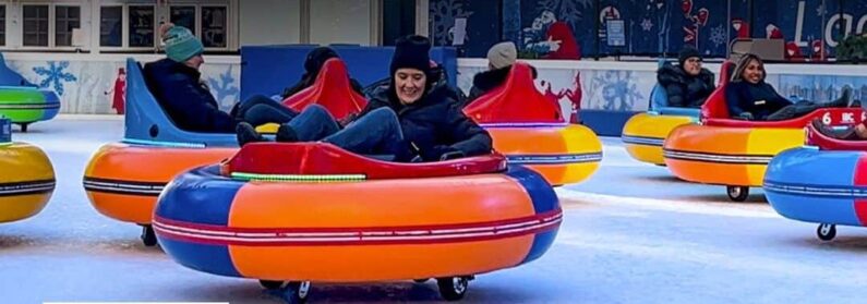 Bumper Cars on Ice | Green Mountain Energy Ice at Discovery Green