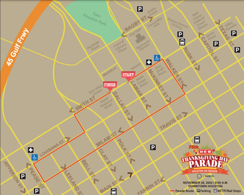 Houston Thanksgiving 2024 Parade Route