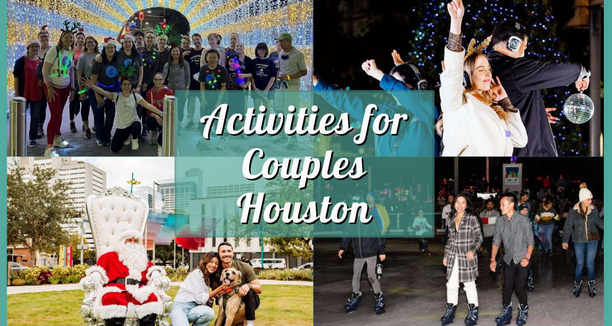 Activities for Couples in Houston this Weekend of December 13, 2024 includes Silent Night Disco, Tinsel Trek: Buffalo Bayou Park Wellness Walk, & More!